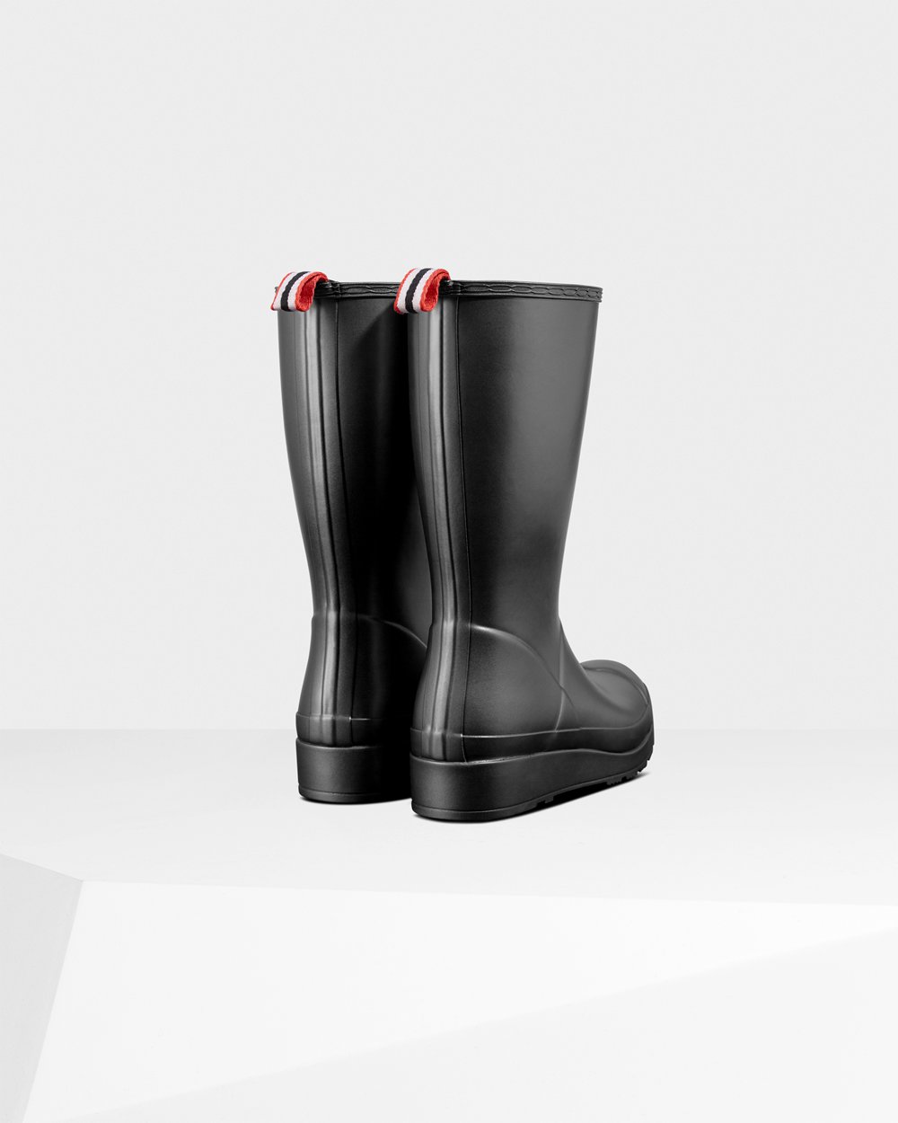 Hunter Original Tall Pearlized Rain Play Boots - Clearance Sale Womens Black - RLTMEI257